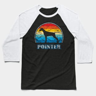 Pointer Vintage Design Dog Baseball T-Shirt